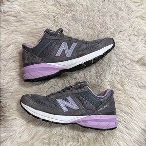 New‎ Balance 990v5 Lead Dark Violet Glow Women's Size 37EU 6.5 US